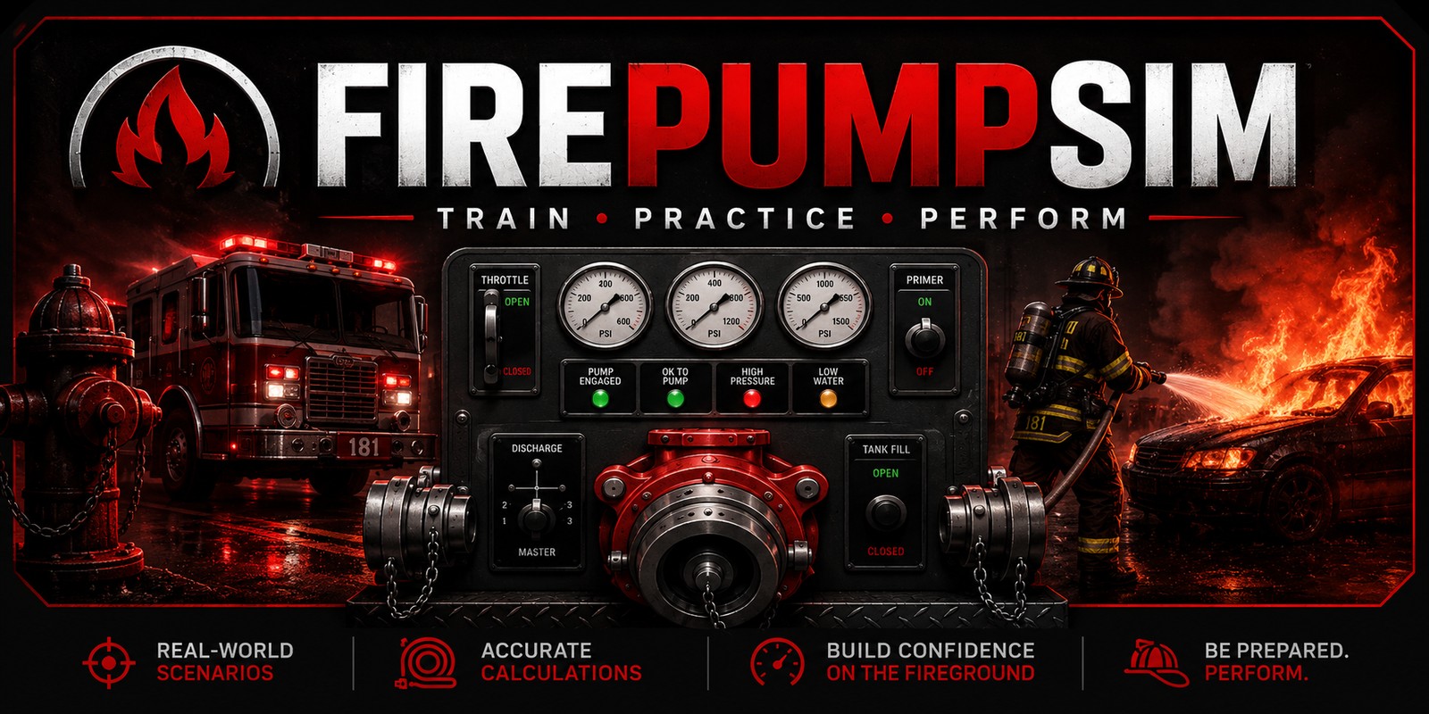FirePumpSim training app banner